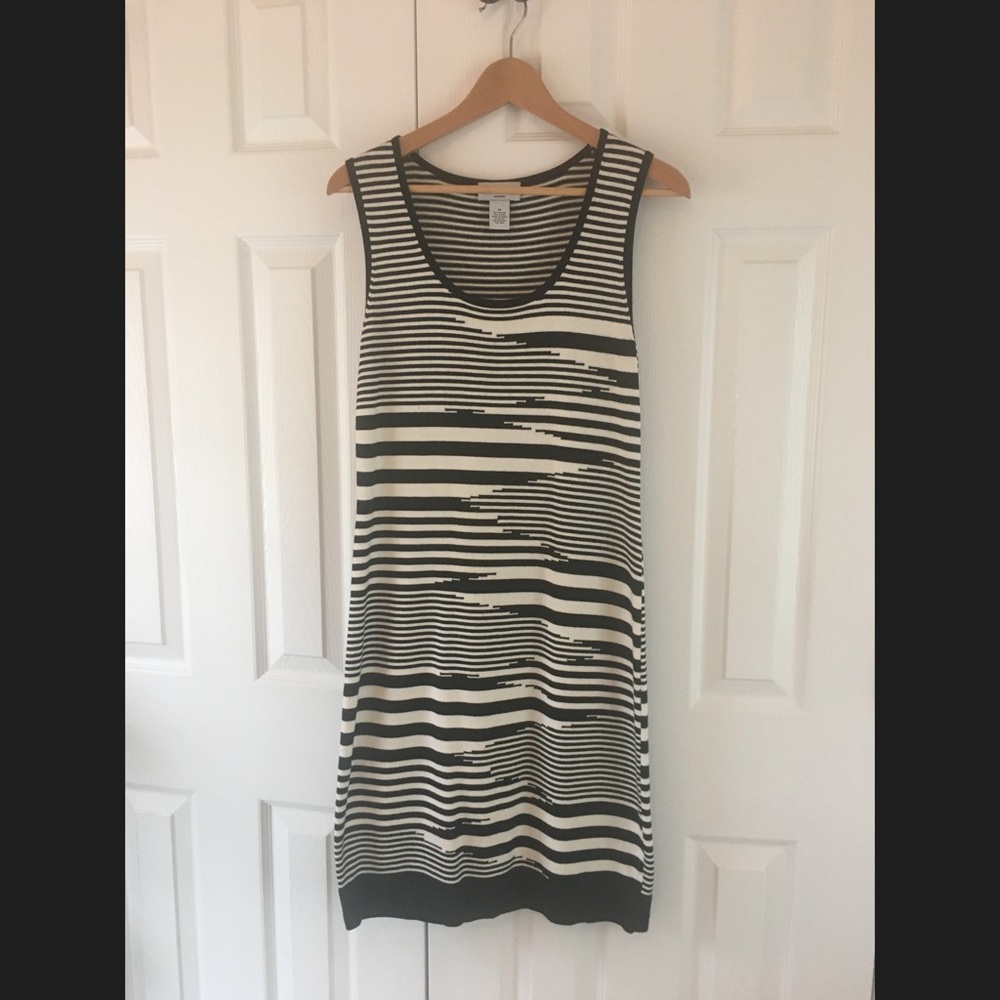 Black & White Knit Dress